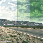 4x6  Graduated Green 1 Resin Filter   Hard Edge