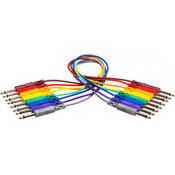 1 4  Phone Male to 1 4  Phone Male Patchbay Cables   3  (Set of 8)