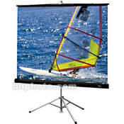 Diplomat Portable Tripod Projection Screen   50 x 50    71  Diagonal   Square Format   Glass Beaded