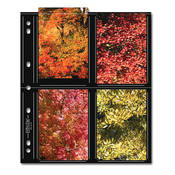 Premium Series S Archival Storage Page for Prints   3.5x5    Holds 8 Prints   Black Background   25 Pack