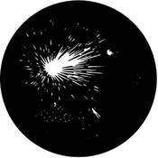 Standard Steel Gobo #78013M Fireworks 5C (M = Size 66mm)