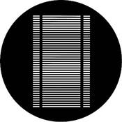 Standard Steel Gobo #7702   Venetian Blind   Size B 86mm