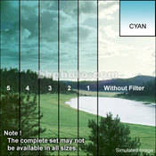 2 x 2  5 Cyan Soft Edge Graduated Filter