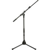 Low Profile Tripod Microphone Stand with Boom   Height: 16.8 to 25.6  (42.67 to 65.02cm) (Black)