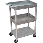 24x18  HD Utility Cart 3 Shelf (Gray)