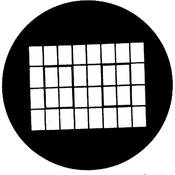Standard Steel Gobo #7279   Industrial Window   Size A 100mm