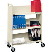 Mobile Utility Truck (31 x 13 x 42 ) with 3 Slanted Shelves   Putty
