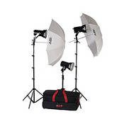 KQ83 3 Light 1,800 Watt Ultra Quartz Location Kit (120 240VAC)