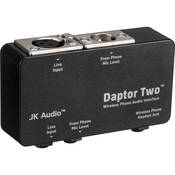 DAPTOR 2 Wireless Phone Audio Interface Connects to Cellphone Headset Output to Send and Receive Audio from Mixer or Recorder