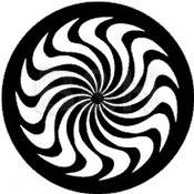 Standard Steel Gobo #7929   Whirl   Size E 37.5mm