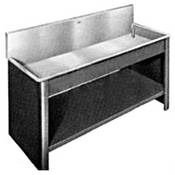 Black Vinyl Clad Steel Cabinet for 24x96x10  for Premium & Standard Stainless Steel Sinks