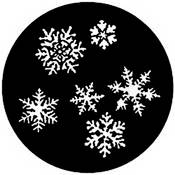 Standard Steel Gobo #7772   Snowflakes   Size A 100mm