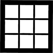 Window Pattern for 42x42  Compact Frame   French Door