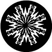 Standard Steel Gobo #7784   Aztec Sun