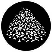 Standard Steel Gobo #7637   Vanishing Triangles   Size M 66mm