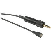Straight Lavalier Cable for ME102 ME104 ME105 Lavalier Mic Capsules with Locking (3.5mm) Mini Connector for Evolution Series Transmitters (Black)