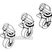 Caster Set for Standard Boom Stand   Set of 3