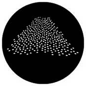 Standard Steel Gobo #7634   Vanishing Squares   Size A 100mm