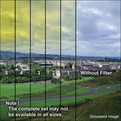 3 x 4  1 Yellow Soft Edge Graduated Filter (Vertical Orientation)