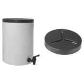 Plastic Storage Tank (2 Gallon) with Floating Lid and Fast flow Faucet