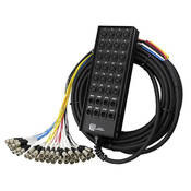 RoadMaster Series Snake 32 Channel Stagebox to Fanout Cable (24x Send   8x XLR Male Return)   50