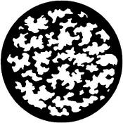 Standard Steel Gobo #7806   Leaf Breakup (Large)   Size A 100mm