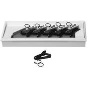 SAD H44B   Horizontal Microphone Clips for ECM44B (Set of 10) (Black)