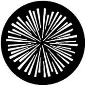 Standard Steel Gobo #7751   Radial Lines   Size B 86mm