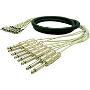 Excellines Series Analog Multitrack Harness Cable 16x 1 4  TS Phone Male to 16x RCA Male   10