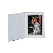 Whitehouse Folder (6 x 8 , White with Gold Trim, 25 Pack)