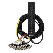RoadMaster Series Snake 28 Channel Stagebox to Fanout Cable (24x Send   4x XLR Male Return)   150