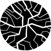 Standard Steel Gobo #7272   Craked Glass   Size B 86mm