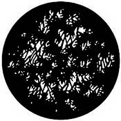 Standard Steel Gobo #7733   Dense Leaves   Size A 100mm