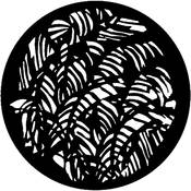 Standard Steel Gobo #7126   Jungle Leaves   Size M 66mm
