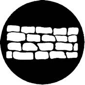 Standard Steel Gobo #7519   Stone Wall 1