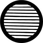Standard Steel Gobo #7739   Parallel Breakup   Size B 86mm