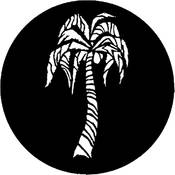 Standard Steel Gobo #7222   Tropical Palm   Size M 66mm