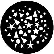 Standard Steel Gobo #7636   Shape Breakup 1   Size A 100mm