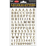3DL G Gold Letters Stickers