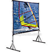 Cinefold Folding Portable Front Projection Screen with Heavy Duty Legs   56 x 86    103  Diagonal   Slide Format (1.48:1 Aspect)   Matte White