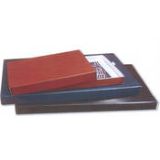 Digital Tan Leather Portfolio Box (White Moiree Interior)