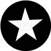 Standard Steel Gobo #7708   Five Point Star