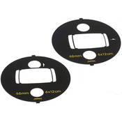 Viewfinder Mask Set with Shift Indications (for 6x9 and 6x12 cm Formats with a 65mm  Lens) for SW 612 Cameras
