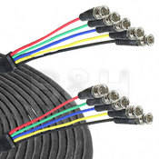 5 BNC Male to 5 BNC Male Cable   50 ft