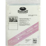 Film Lok Archival Storage Page for Negatives   5x7    Holds 2 Negatives or Transparencies   Frosted Back   25 Pack