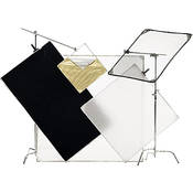 High Definition ENG Fabric Kit   includes: 2  48 x 48  Aluminum Frames, 6  Fabric Panels, 2  Connectors, Duffle Case