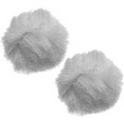 Universal Furry Lavalier Windjammer (Pair)   White