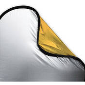 Illuminator Collapsible Reflector   30  Square   Silver Gold