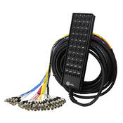 RoadMaster Series Snake 40 Channel Stagebox to Fanout Cable (32x Send   8x XLR Male Return)   50
