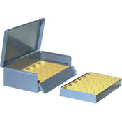 Slide File #1500G For 2 x 2  Slides   Double Layered with Two Plastic Trays, Double Latches on Box